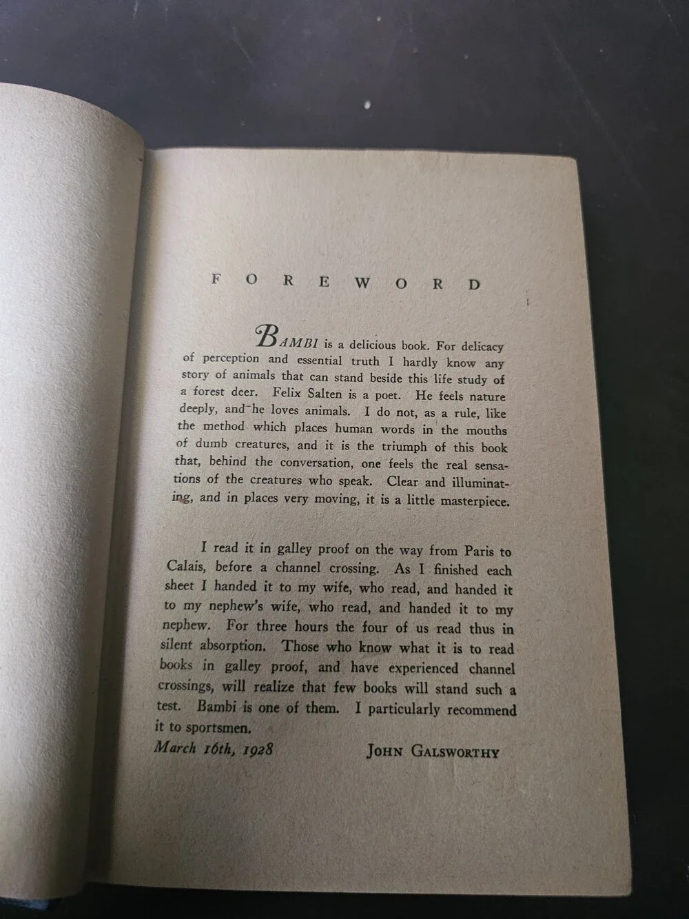 BAMBI Felix Salten Hardcover 1929 Simon & Schuster Spine Damage